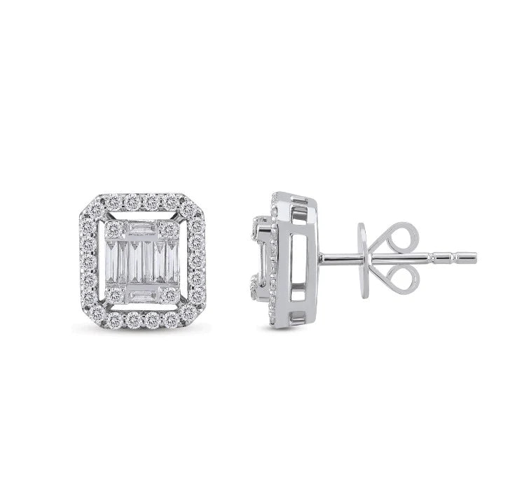 0.62 ct Baguette Diamond Earstud - 3000727185 / ZEN Diamond - US